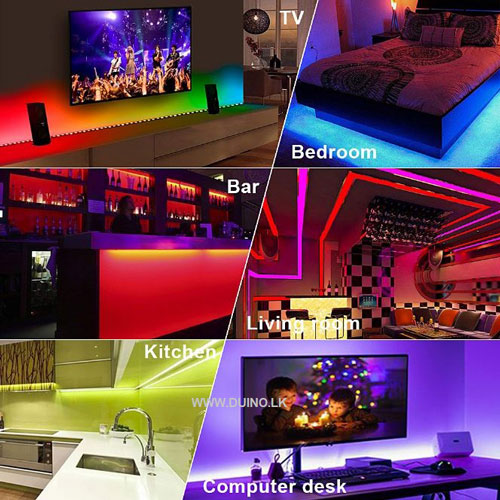 2835 SMD led strip light DC12V 5M 300LEDs Red/Yellow/Green/Blue/White - Image 3