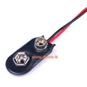 9V Battery Snap-on Connector Clip With Wire Holder Cab 6cm