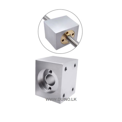 T10 Housing Bracket Trapezoidal Lead Screw Conversion Nut Seat Aluminum Block