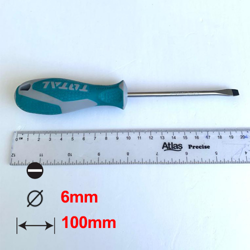 Screwdriver Flat Screw Driver Repair Tool 6 X 100mm - Image 2