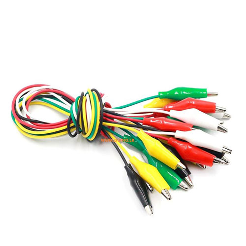 10pcs 50cm Alligator 25mm Clips Double Ended Clips Crocodile Jumper Wire - Image 2
