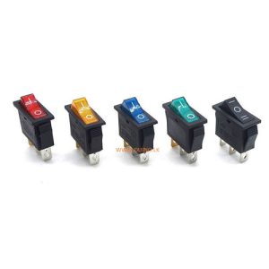 On-Off 3Pin DPST Rocker Switch With Light 15A/20A 250V/125VAC *1Pcs