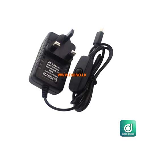 Raspberry PI 4/ PI 5 Power Supply AC 100-240V DC 5V 3A Type C