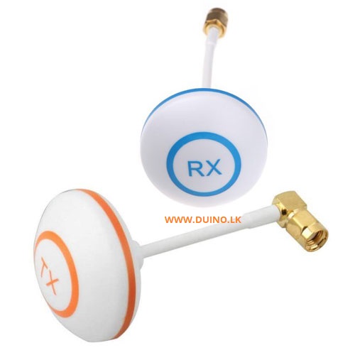 5.8G Circular Polarized Mushroom Antenna For 5.8 GHz Bifrequency for FPV TX RX SMA Aerial