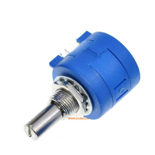 Alpha A25K Mini 25K Ohm Audio Taper Potentiometer | .260 Bushing Solid Shaft | R-VAM25KA-SS