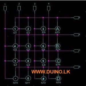 4×4 Matrix Keyboard Keypad Module Use Key PIC AVR Stamp for Arduino ...