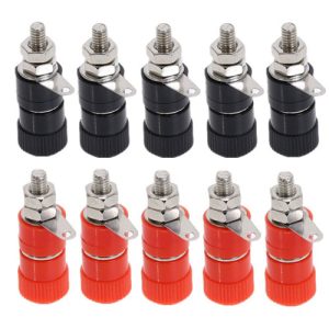 2Pcs Banana Socket Professional Binding Post Nut Banana Plug Jack Connector
