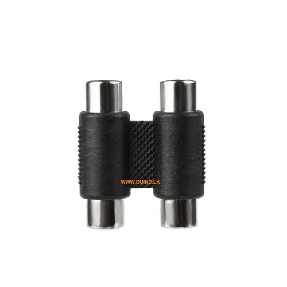 2 RCA Female To RCA Female Audio Video Cable Jack Connector *1Pcs - Image 3