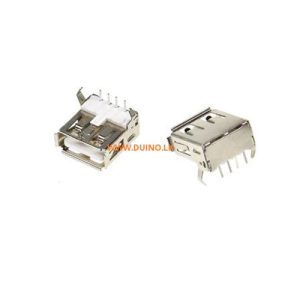 USB 2.0 PCB Mount TYPE-A Female Connector Socket 90 degrees