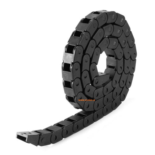 18x25mm L1000mm Cable Drag Chain Wire Carrier With End Connectors for CNC Router 3D Printer *1M