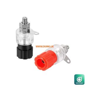 Banana Socket Plug Jack Connector Glass Base 2Pcs-1