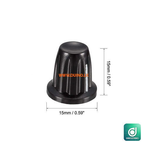 15mm Diameter Rotary knobs for 4mm Shaft