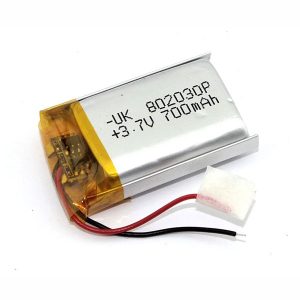 700mAh 3.7V 802030P Lipo Rechargeable Lithium Polymer Battery