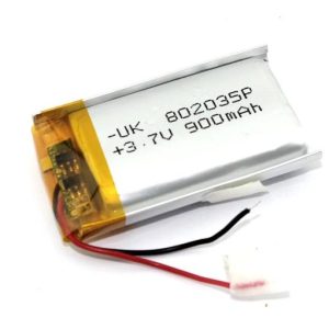 900mAh 3.7V 802035P Lipo Lithium Polymer Battery Rechargeable