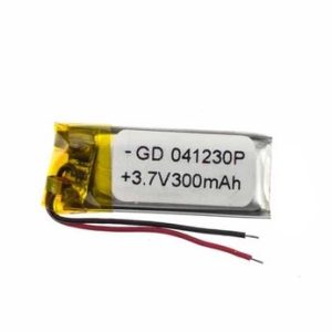 300mAh 3.7V 041230P Lipo Lithium Polymer Battery Rechargeable