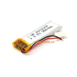 350mAh 3.7V 041235P Lipo Lithium Polymer Battery Rechargeable