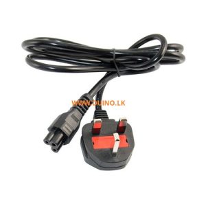 UK 3 Pin Power Cord Cable With Fuse 1.5m