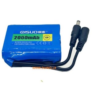 DC 12V 2000mAh Rechargeable Li-Battery Pack