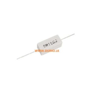 15Ω 5W 5W15ΩJ Axial Ceramic Cement Power Resistor