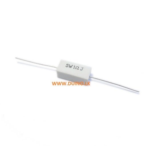 1Ω 5W 5W1ΩJ Axial Ceramic Cement Power Resistor