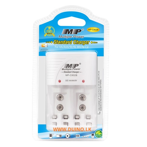 AA AAA 9V 4 Slots Battery Charger MP C802B For Rechargeable Battery - Image 2