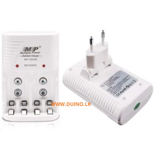 AA AAA 9V 4 Slots Battery Charger MP C802B For Rechargeable Battery - Image 4