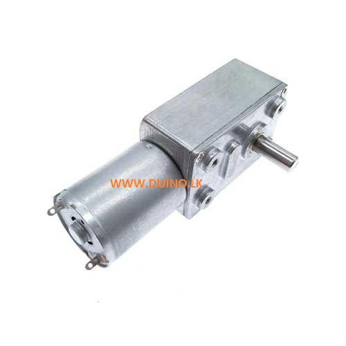 12VDC 300RPM ZGY370 JGY370 Gear Reduction Motor Worm Reversible Turbo Gearbox - Image 2