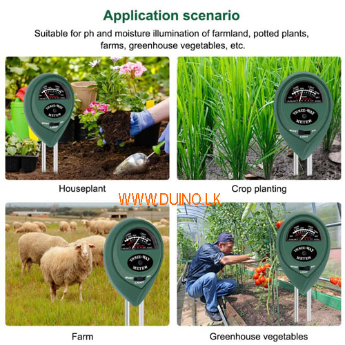 3-in-1 Test Kit Soil Sensor Hygrometer / Measuring PH Meter / Illuminance Tester - Image 8
