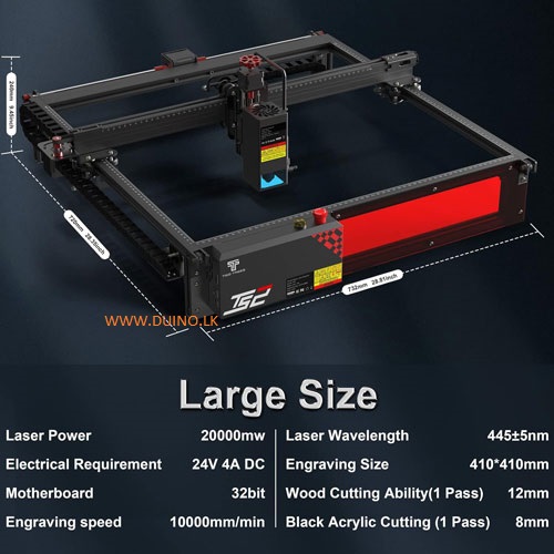 TWO TREES TS2 High End-20W-450x450mm Laser Engraving Machine - Image 6