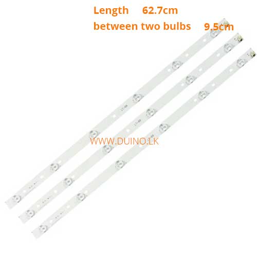 thumbnail image 2 of 3-Pack LED Backlight Strips For 32" TVs – Fits Philips, Sony, Sharp & More 2 of 5