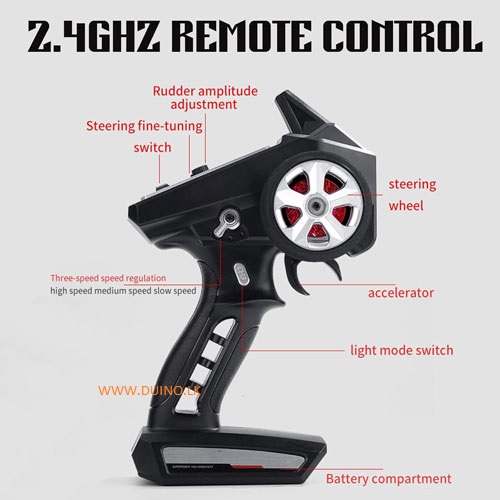JJRC Q142 RC Car 2.4G 4WD 35KM/H High-Speed Retro Muscle Car - Image 6