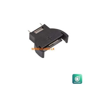 CR2032 Battery Holder PCB Mount Vertical Black PP002092
