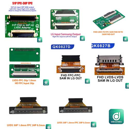 LVDS Adapter Board FFC FPC LVDS Converter connector