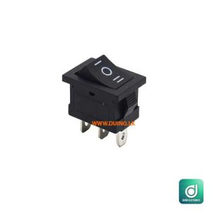 On/Off/On Mini Black 3 Pin Rocker Switch Ac 6A/250V-1