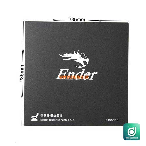 235x235mm Creality Build Surface Platform Black Sticker -1