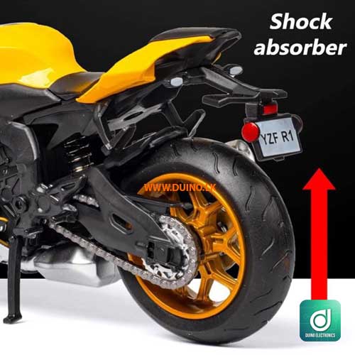 Yamaha YZF-R1 Alloy Motorcycle Model Diecast Car 1:12-3