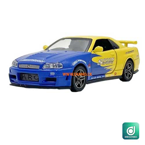 Nissan GTR R34 Simulation Alloy Car-6