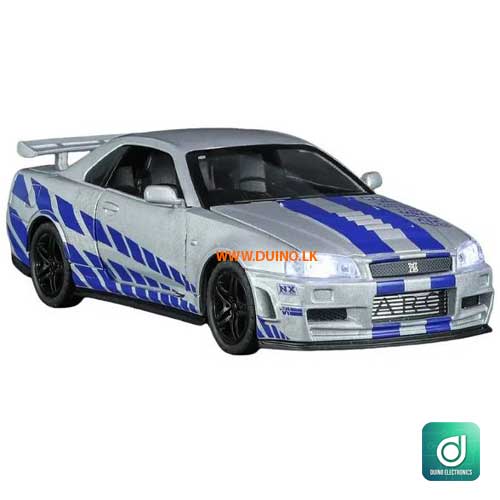 Nissan GTR R34 Simulation Alloy Car Diecast Model 1:32