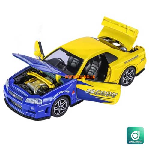 Nissan GTR R34 Simulation Alloy Car