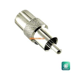 Female PLA RF Socket to Male RCA Plug Cable Connector -1