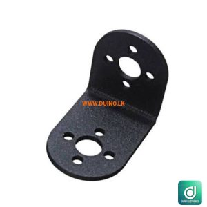 L Type Servo Motor Bracket 25mm Black / Silver