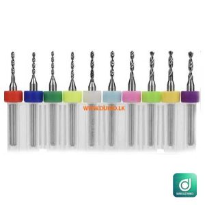 1.1-2.0mm PCB Mini Twist Drill Bit 10pcs Set 3.175mm Shank