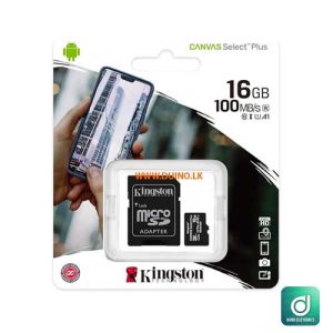 Kingston 16GB 100MB/s Canvas Select 16GB MicroSD Class 10 memory card-10