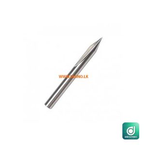 V Shape Engraving Bit Flat Bottom Double Flute V Bit 6x20'x0.4x50x80-1