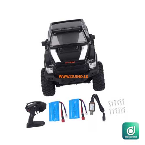 RC Crawler 1/10 Scale 2.4GHz 4WD LED Light 1500mAh 15km/h Rubber Tires-4