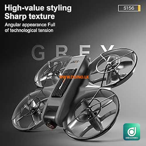 S156 Drone FPV HD Camera Brushless Motor Obstacle Avoidance Quadcopter with LED Screen Control-3