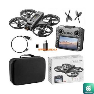 S156 Drone FPV HD Camera Brushless Motor Obstacle Avoidance Quadcopter with LED Screen Control