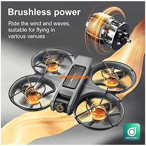 S156 Drone FPV HD Camera Brushless Motor Obstacle Avoidance Quadcopter with LED Screen Control-5