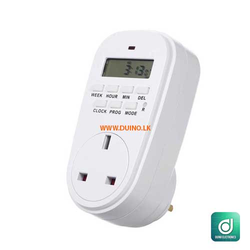 Weekly Digital Timer 240VAC 13A GETA-UK Digital Timer Switch Socket