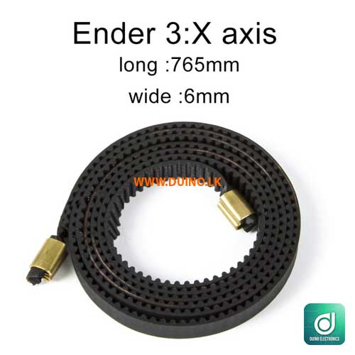 Timing Belt Rubber 2GT 6mm x 720mm Creality 3D Printer